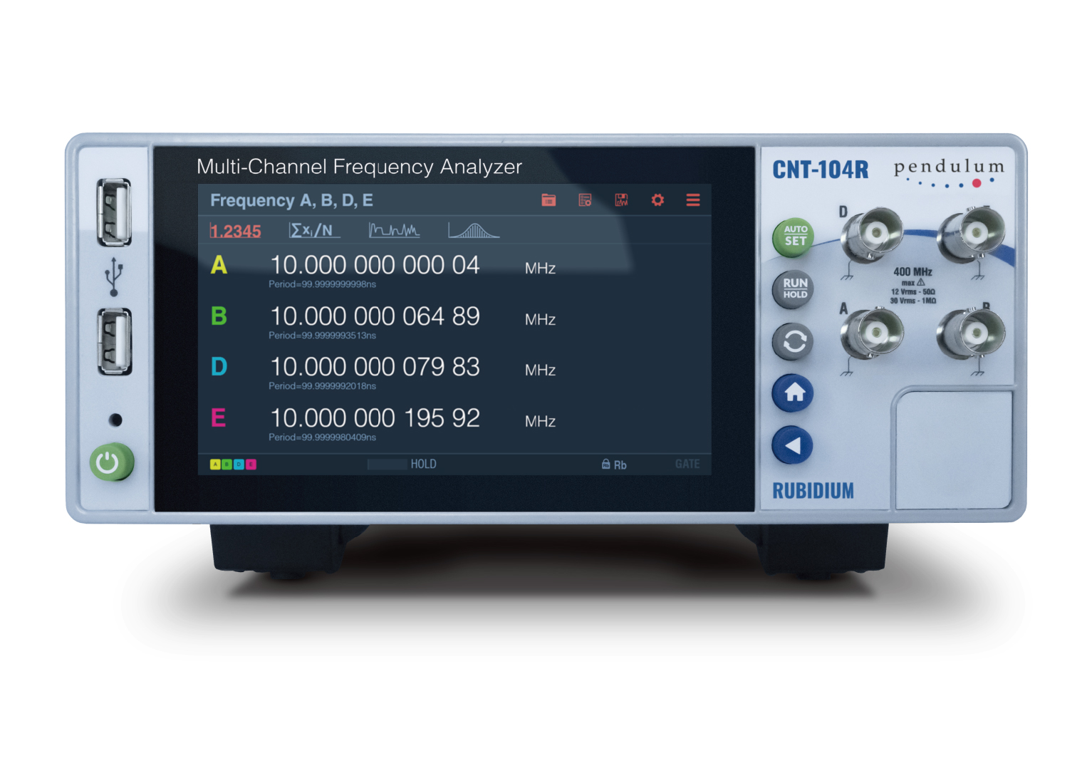 Pendulum CNT-104R-內置GNSS控制銣原子鐘的頻率計/時間間隔分析儀